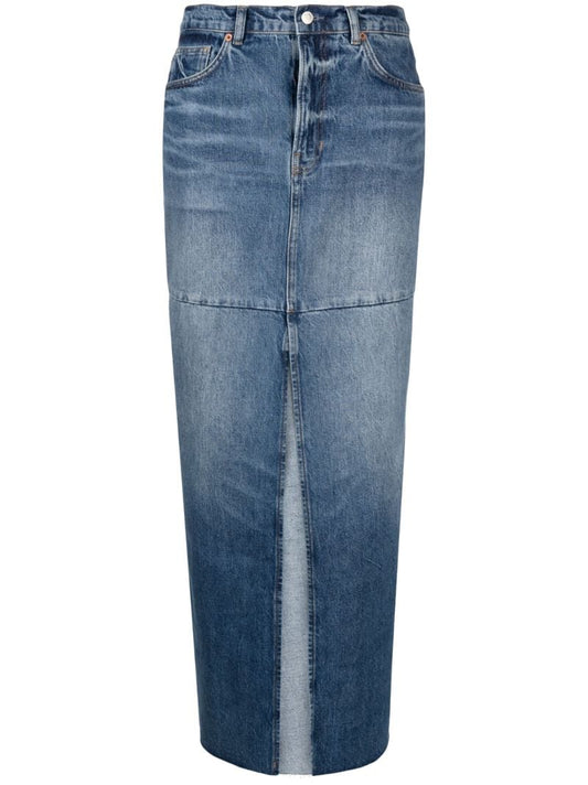 Blue Tazz Denim Maxi Skirt