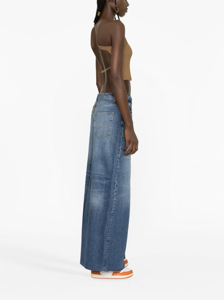 Blue Tazz Denim Maxi Skirt