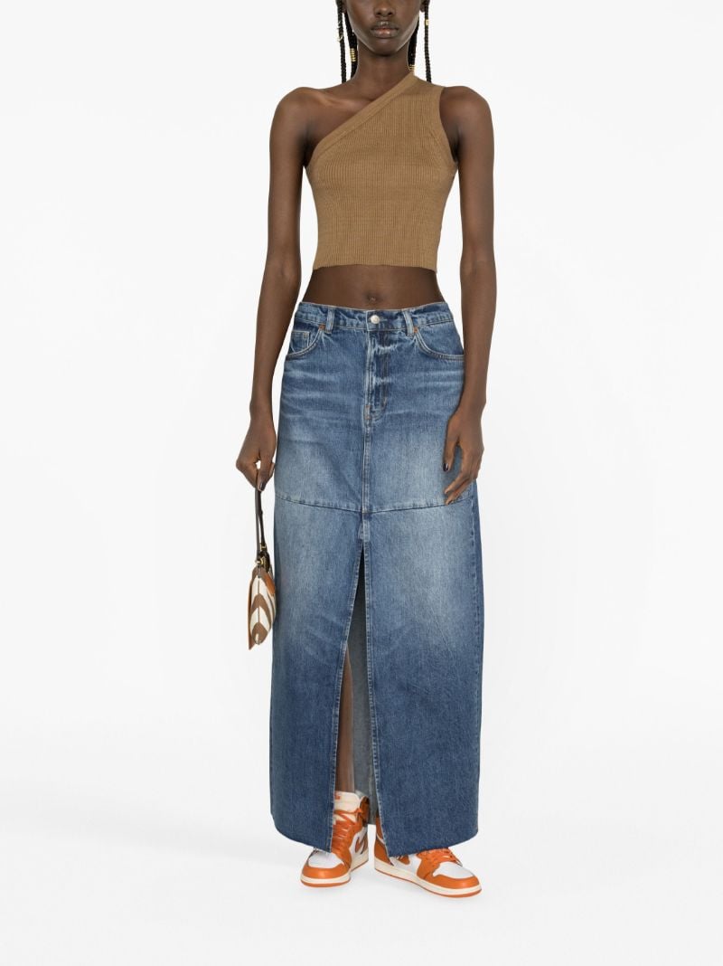 Blue Tazz Denim Maxi Skirt