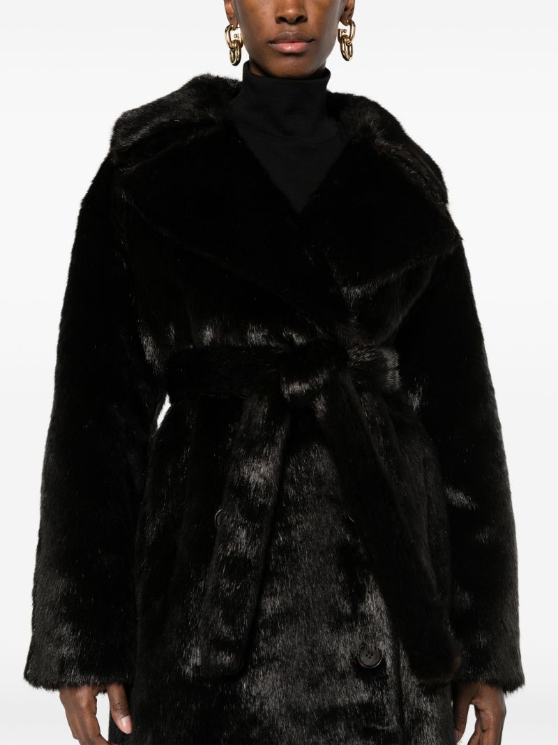 Brown Joni Faux-fur Coat