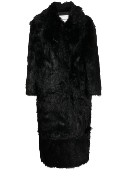 Black Joan Faux-fur Coat