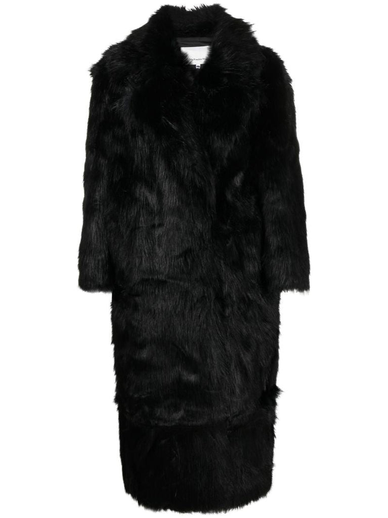 Black Joan Faux-fur Coat