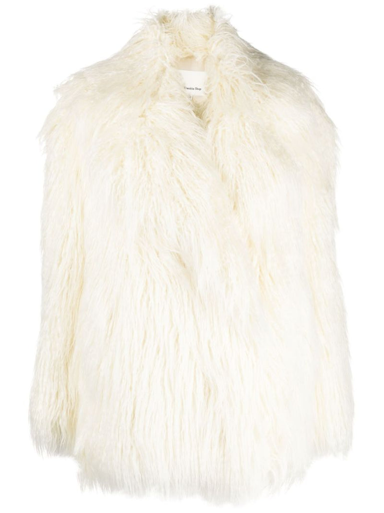 White Liz Faux-fur Jacket