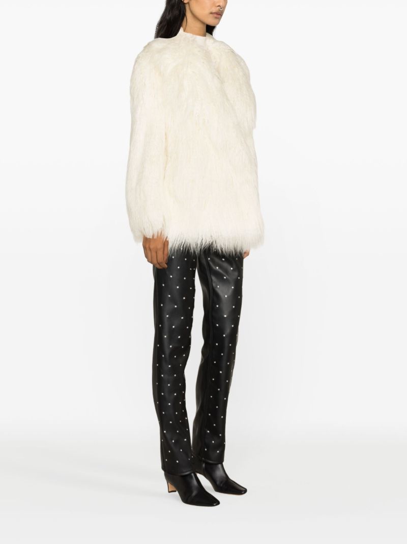 White Liz Faux-fur Jacket