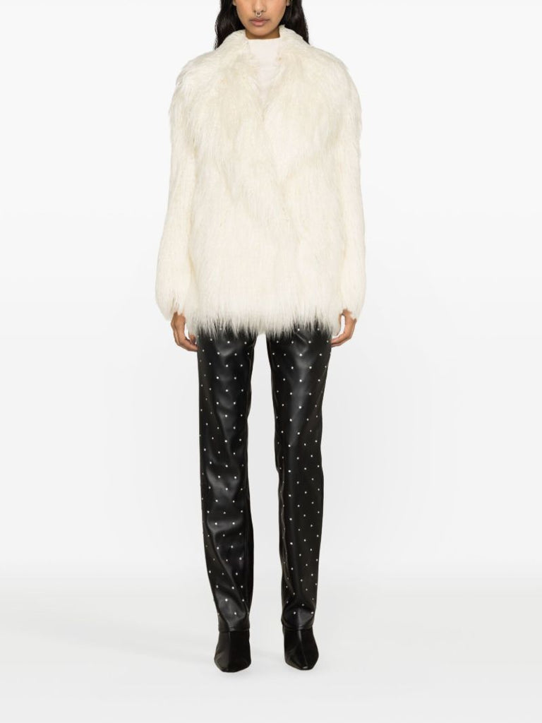 White Liz Faux-fur Jacket