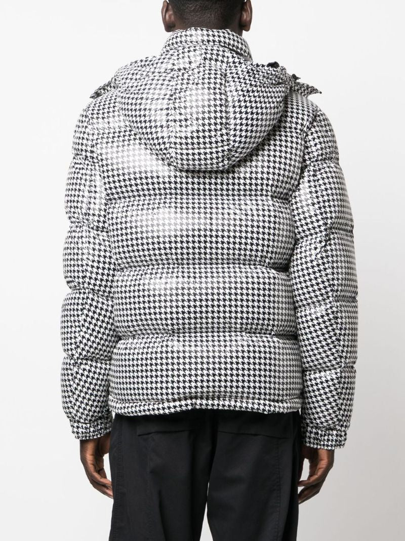 X Fragment Black and White Socotrine Puffer Jacket