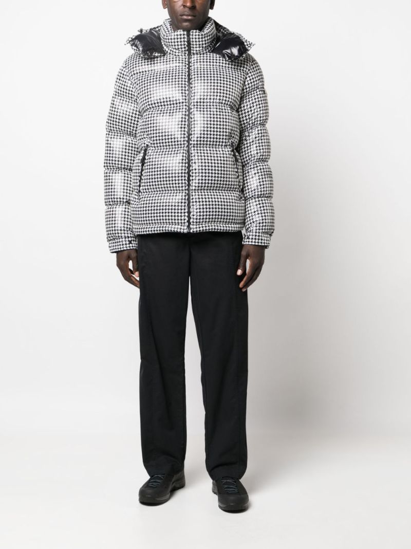 X Fragment Black and White Socotrine Puffer Jacket