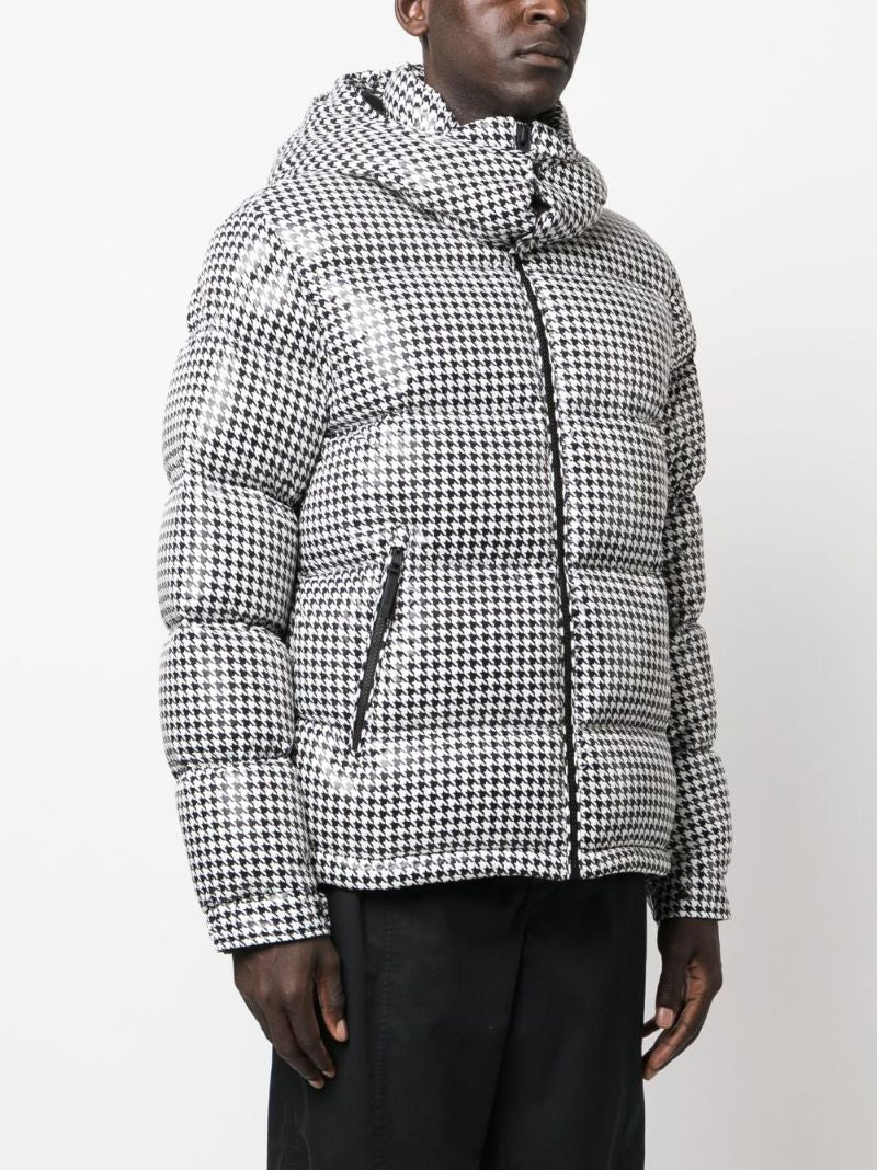 X Fragment Black and White Socotrine Puffer Jacket