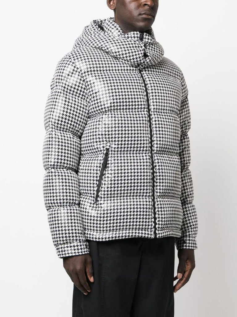 X Fragment Black and White Socotrine Puffer Jacket