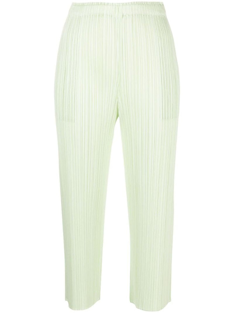 Green Monthly Colors May PlissÃ© Trousers