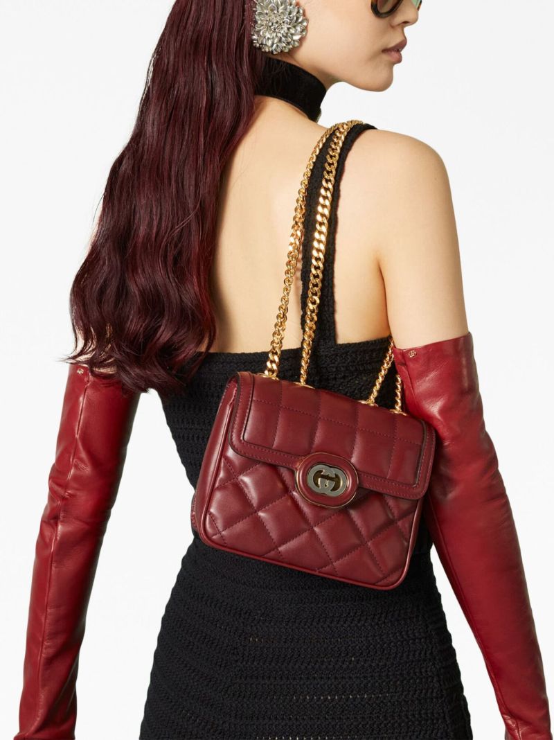 Red Deco Mini Shoulder Bag