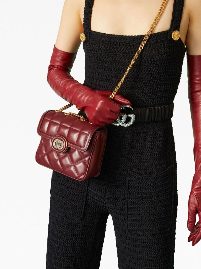 Red Deco Mini Shoulder Bag