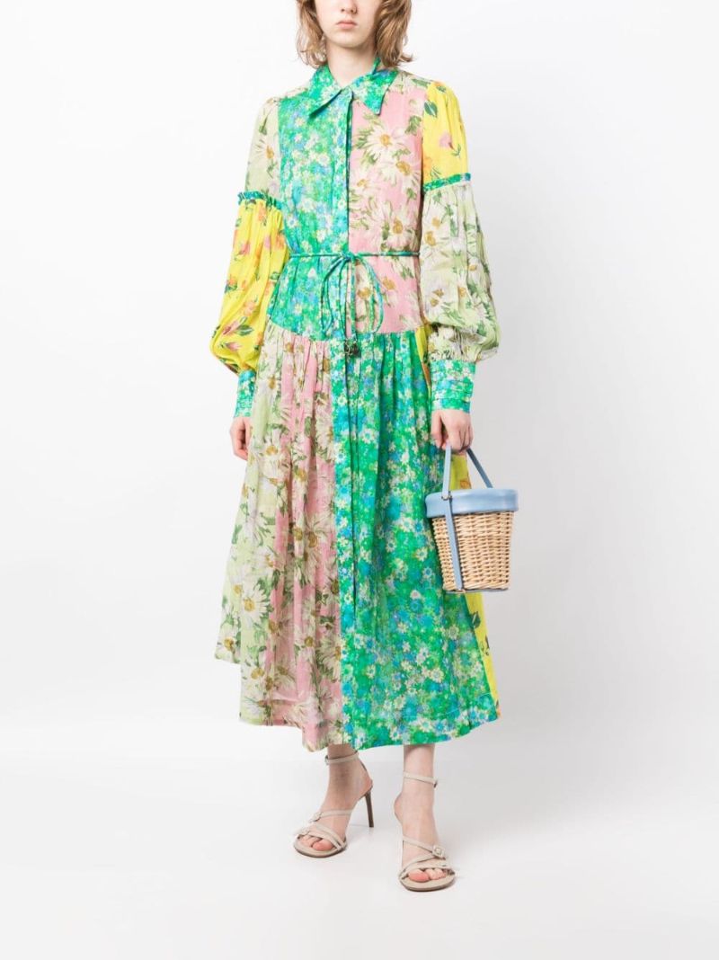 Multicolour Kenzie Patchwork Dress