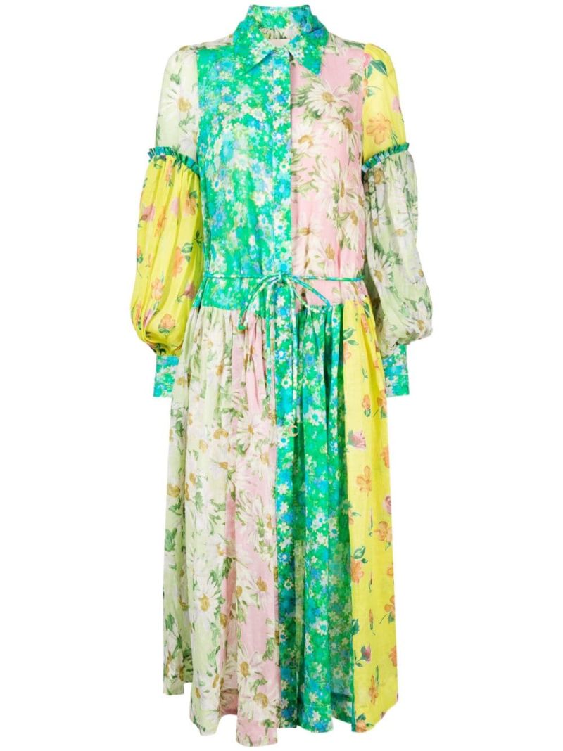 Multicolour Kenzie Patchwork Dress