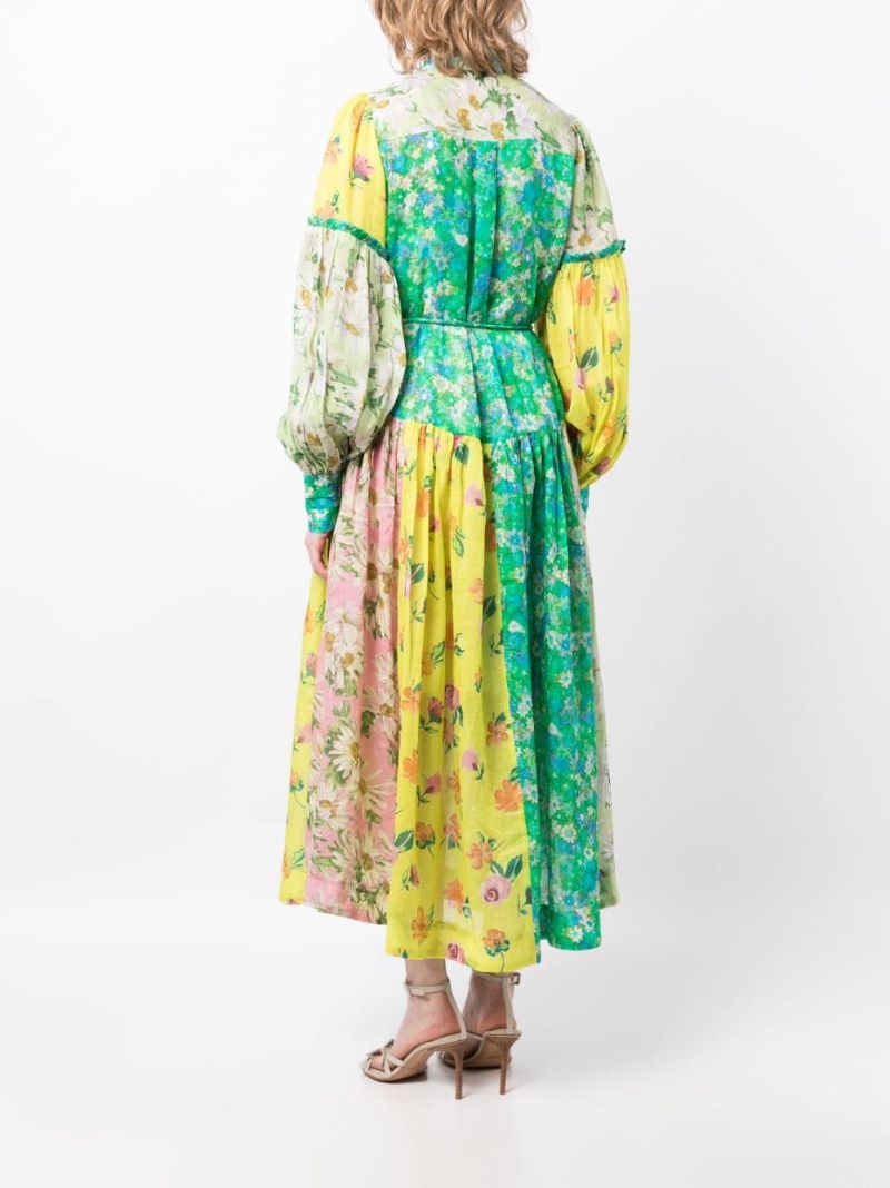 Multicolour Kenzie Patchwork Dress