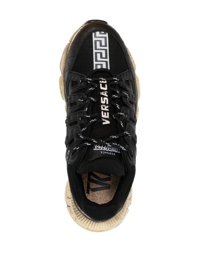 Black Trigreca Leather Sneakers