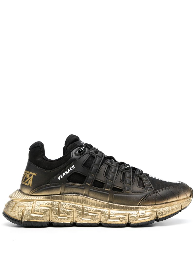 Black Trigreca Leather Sneakers