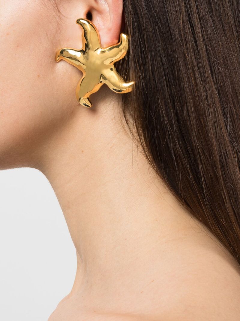 Gold-tone St. Barths Hammered Earrings