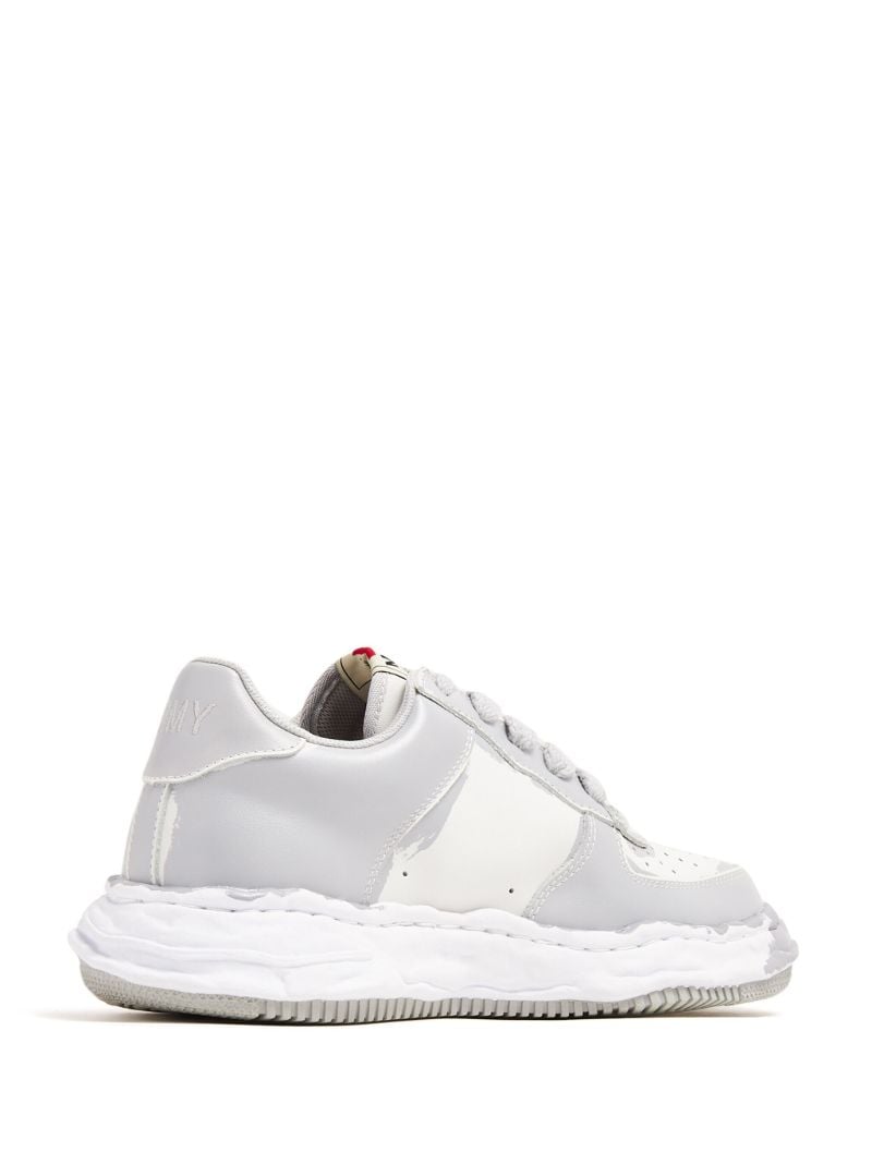 Grey Wayne Leather Sneakers