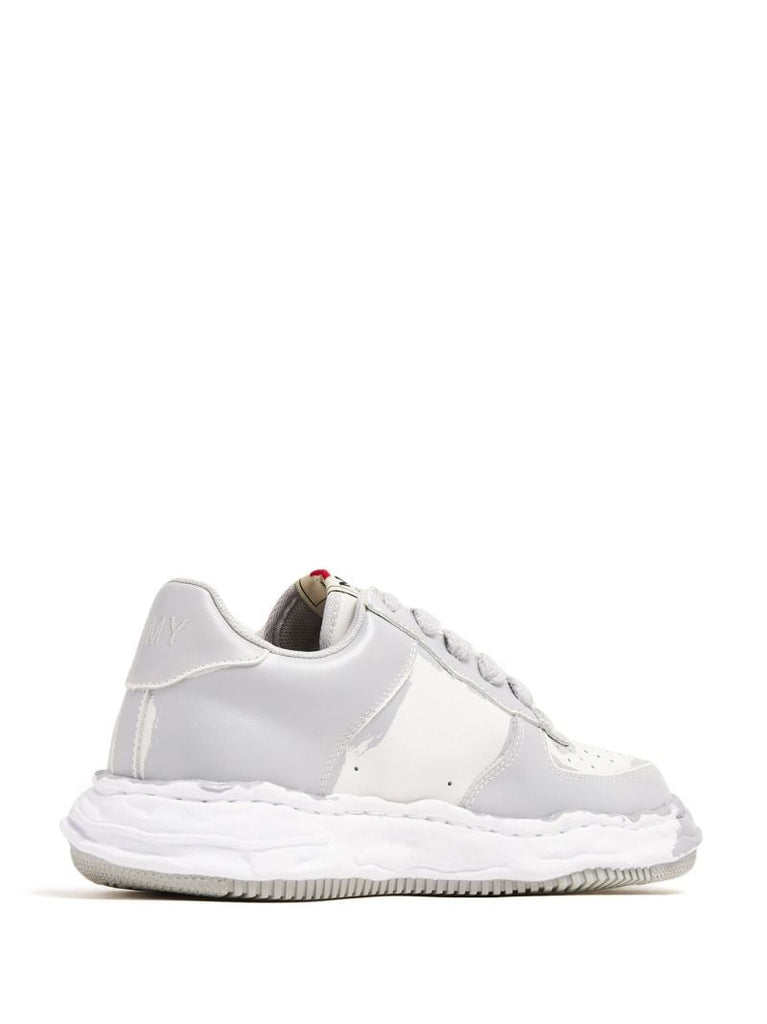 Grey Wayne Leather Sneakers