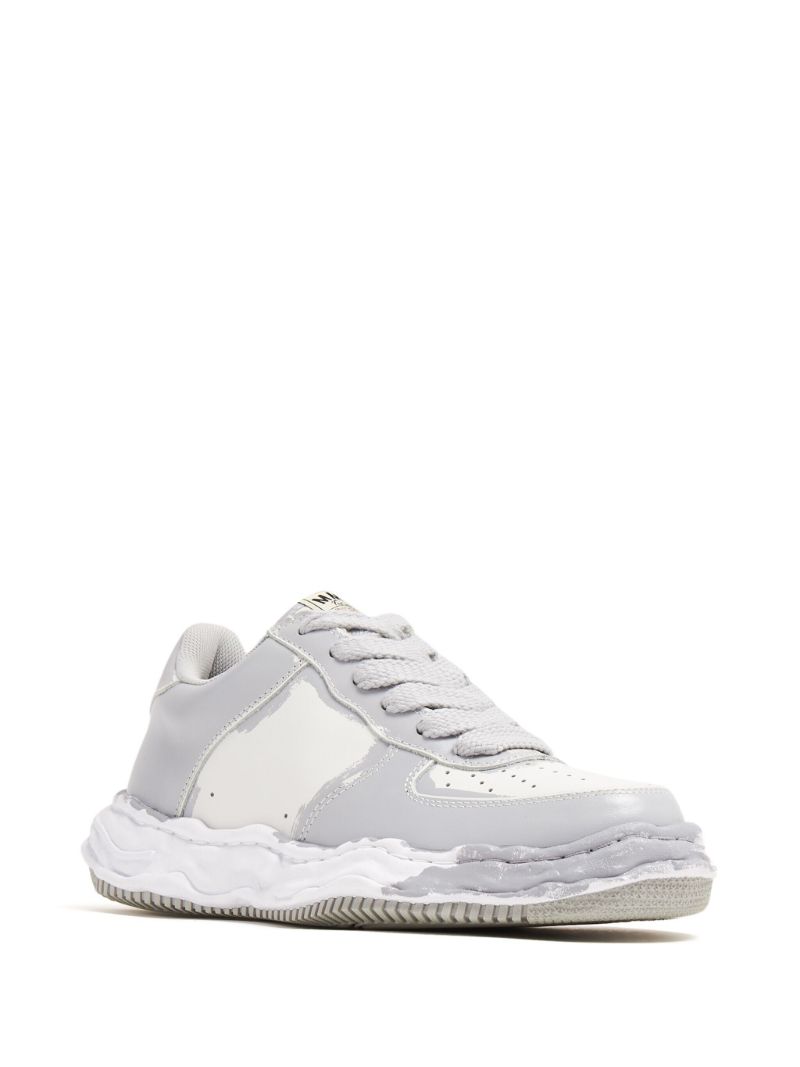 Grey Wayne Leather Sneakers