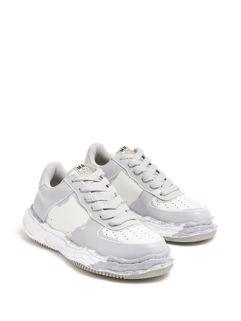 Grey Wayne Leather Sneakers