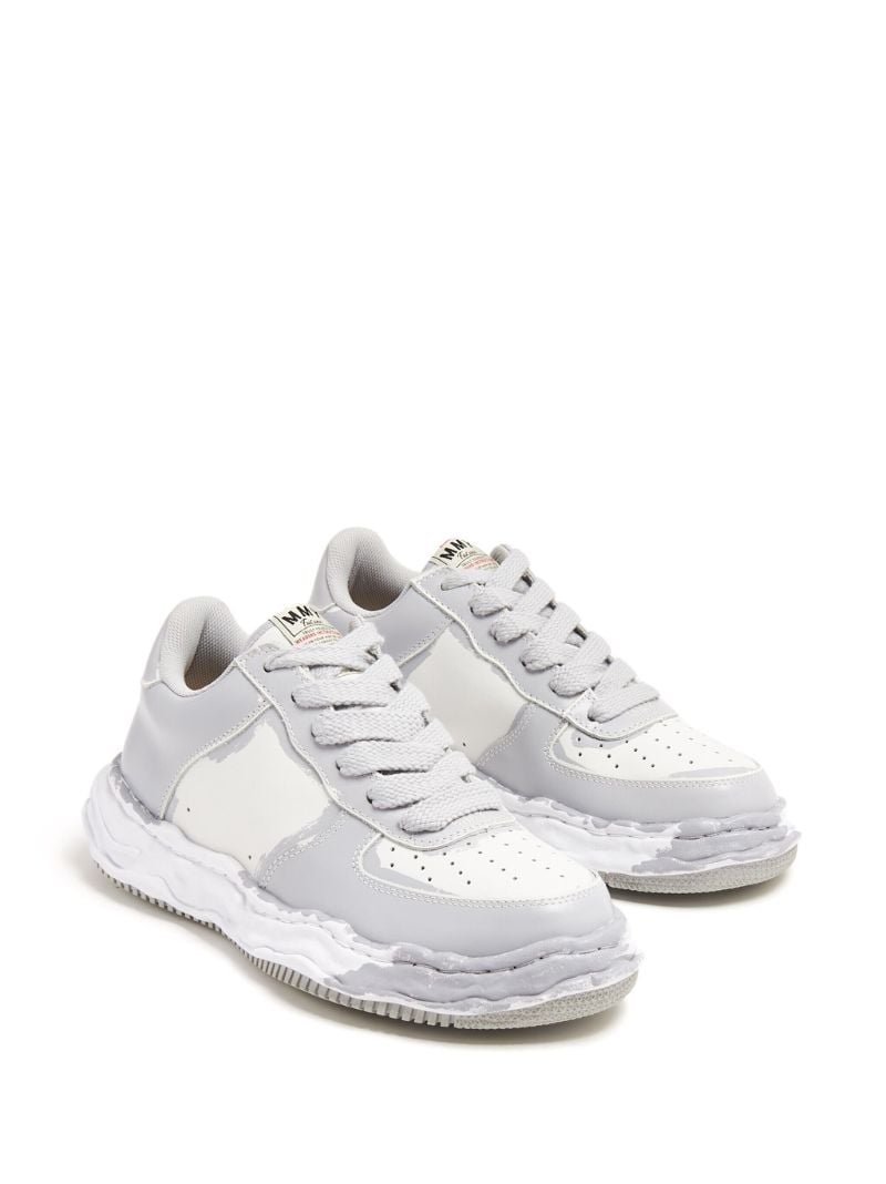 Grey Wayne Leather Sneakers