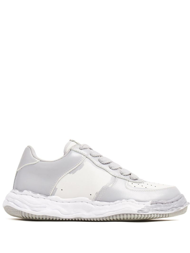 Grey Wayne Leather Sneakers