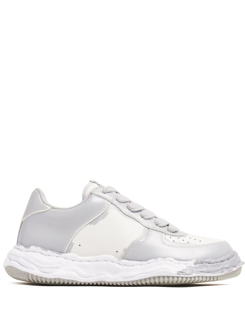 Grey Wayne Leather Sneakers