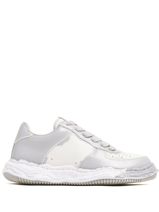 Grey Wayne Leather Sneakers