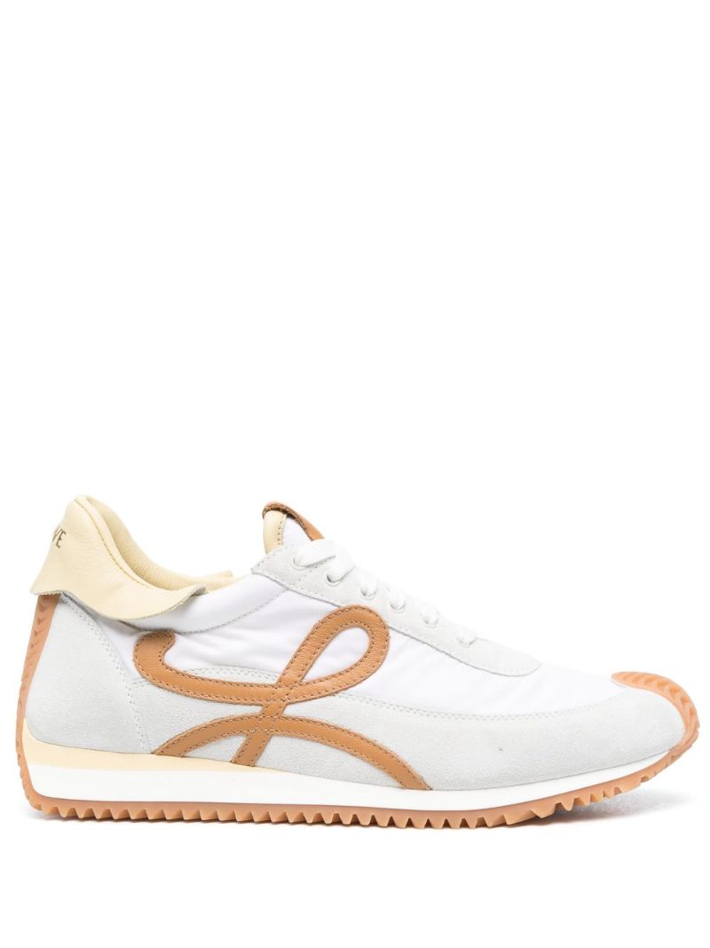 White Flow Suede Sneakers