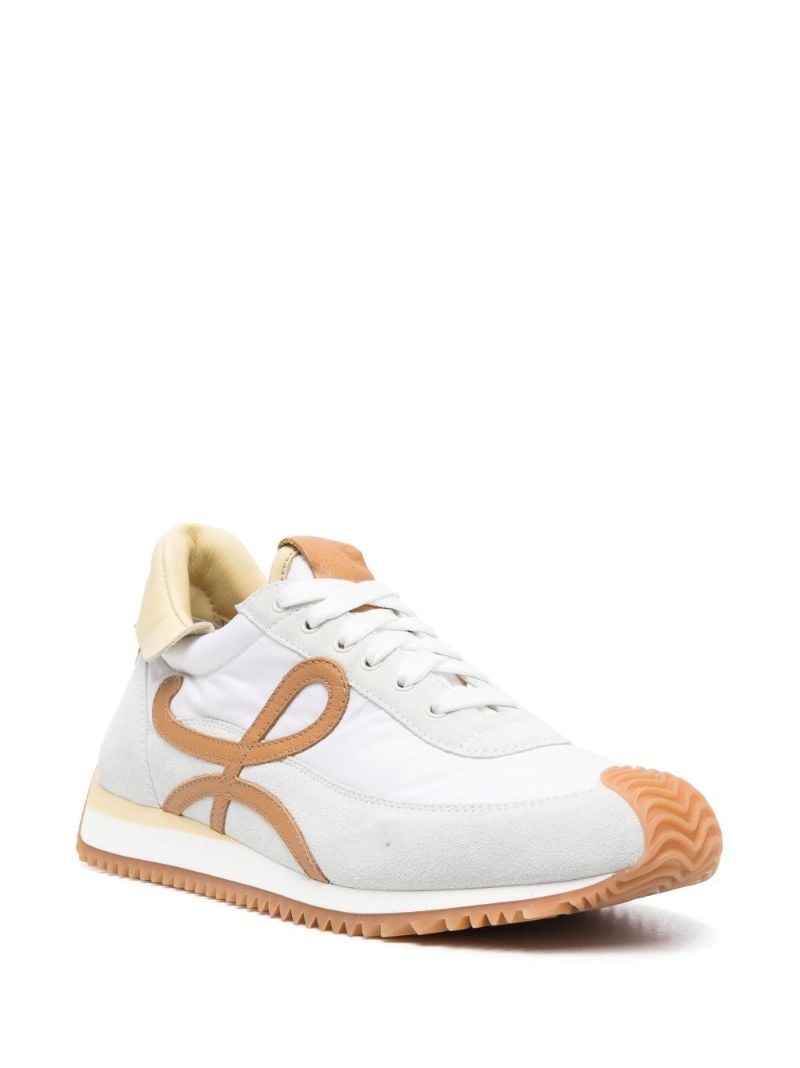 White Flow Suede Sneakers