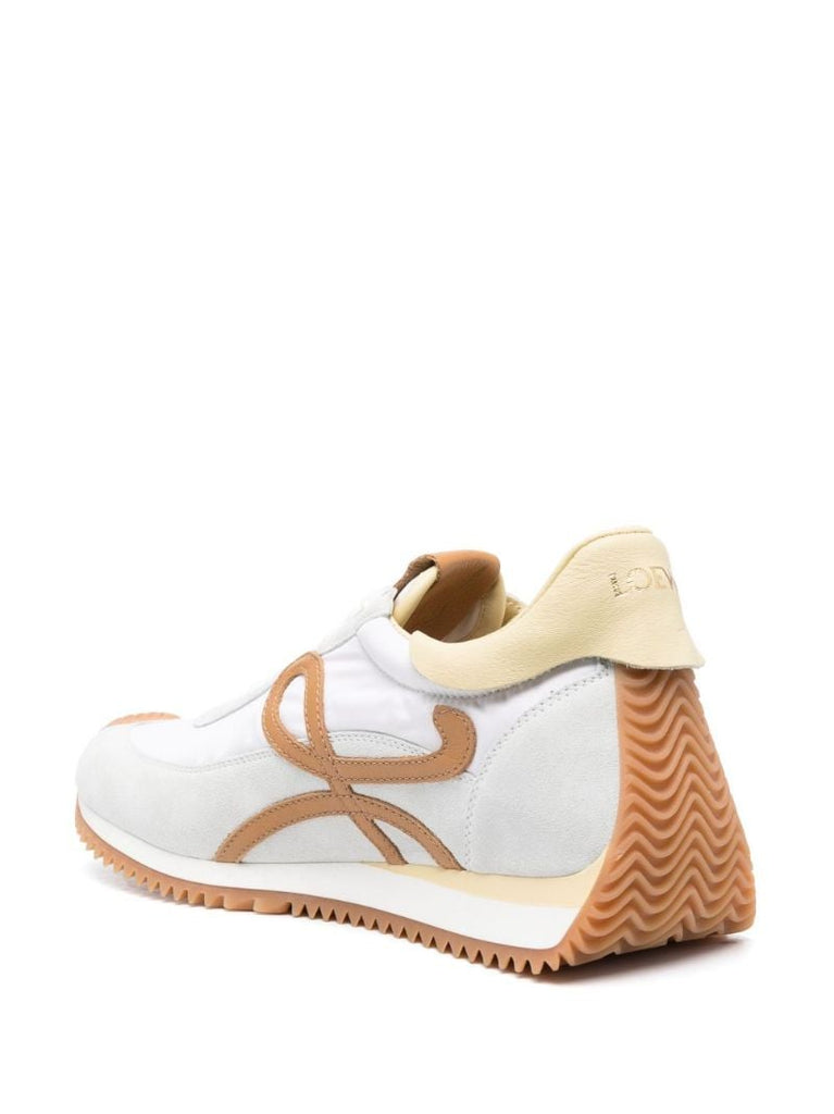 White Flow Suede Sneakers