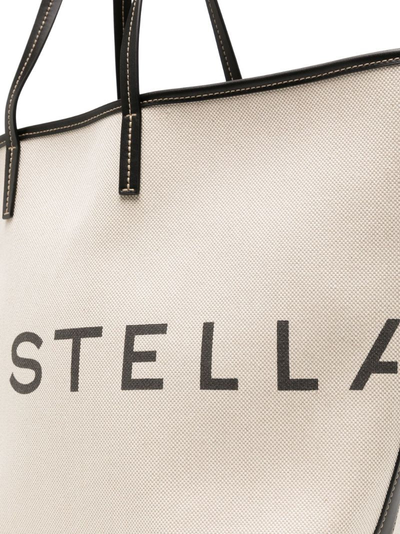 Neutral Logo-print Organic Cotton Tote Bag