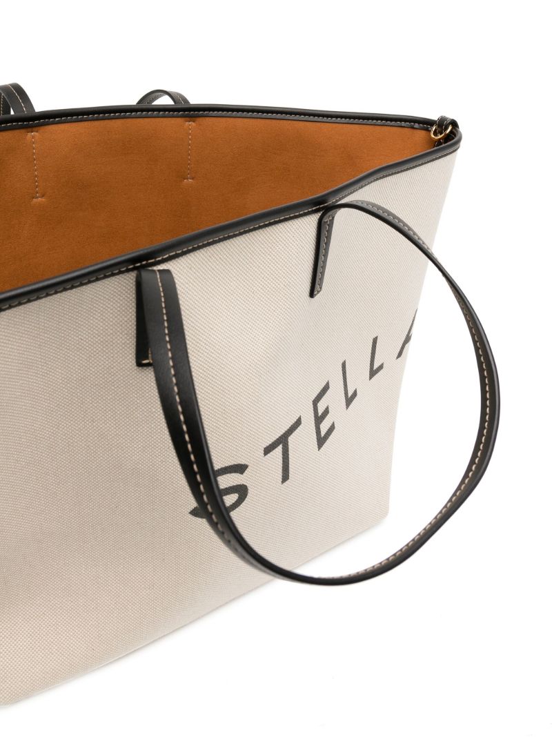 Neutral Logo-print Organic Cotton Tote Bag