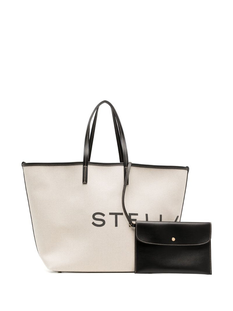 Neutral Logo-print Organic Cotton Tote Bag