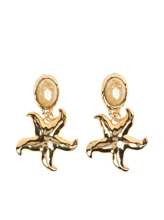 Gold-plated Mermaid Dreams Drop Earrings