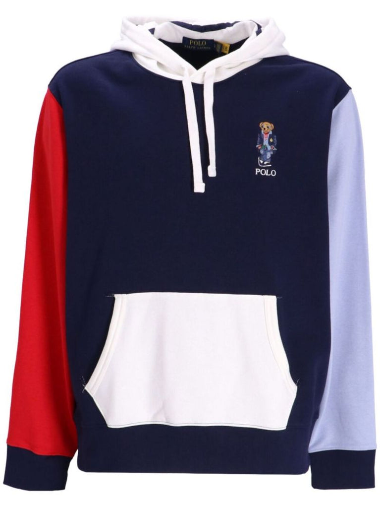 Blue Polo Bear Cotton Hoodie