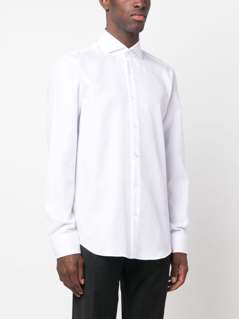White Buttoned-up Cotton Shirt