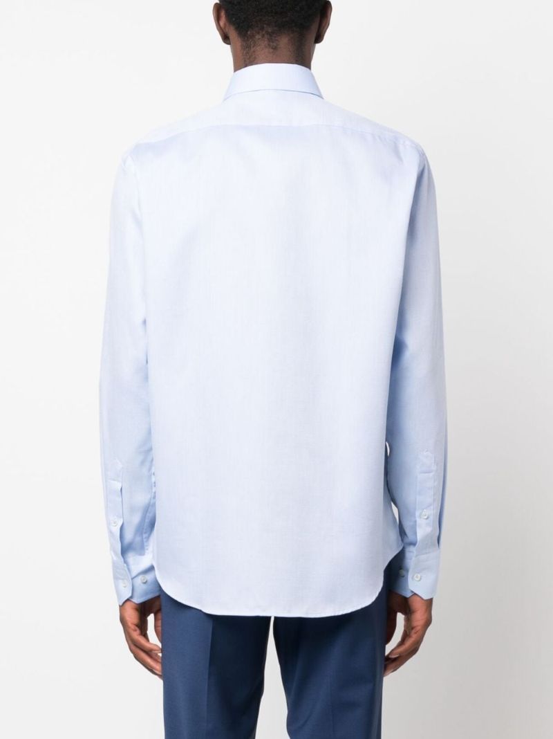 Blue Buttoned-up Organic Cotton Shirt