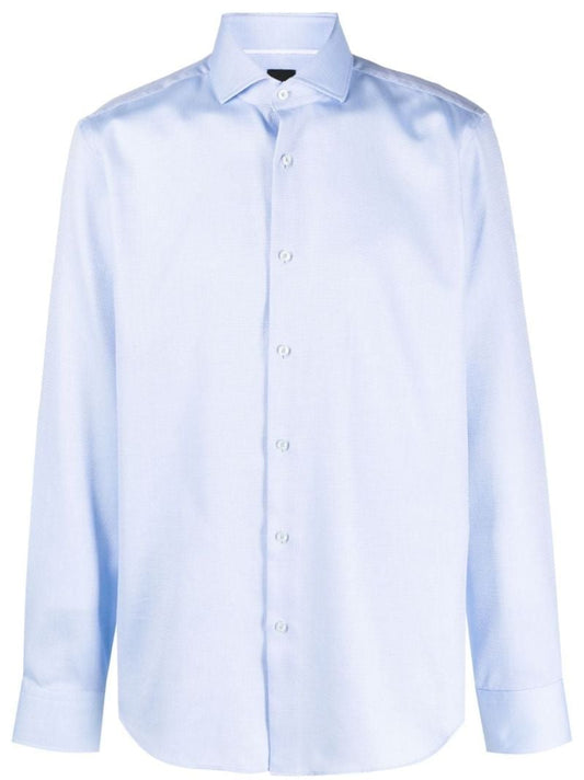 Blue Buttoned-up Organic Cotton Shirt