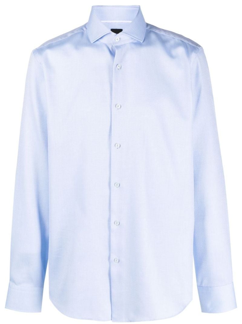 Blue Buttoned-up Organic Cotton Shirt