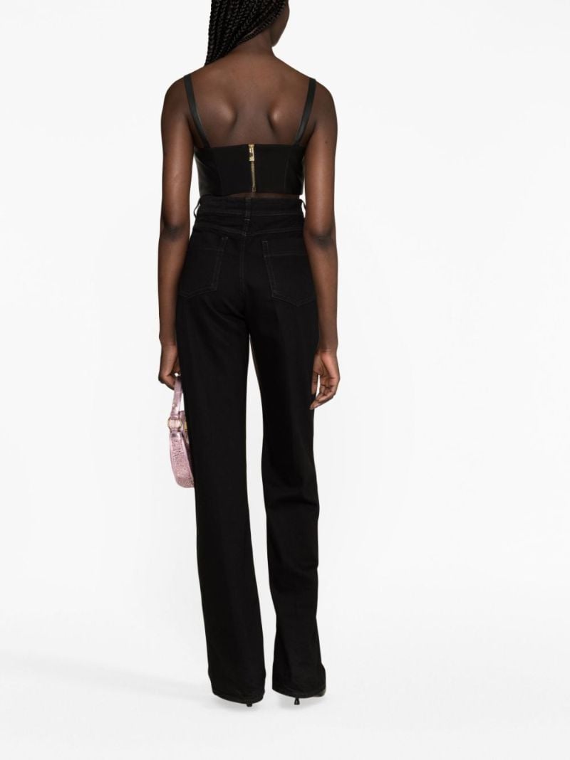 Black Medusa Leather Bustier