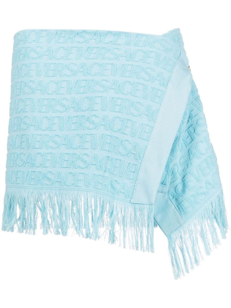 Blue Allover Jacquard Pareo