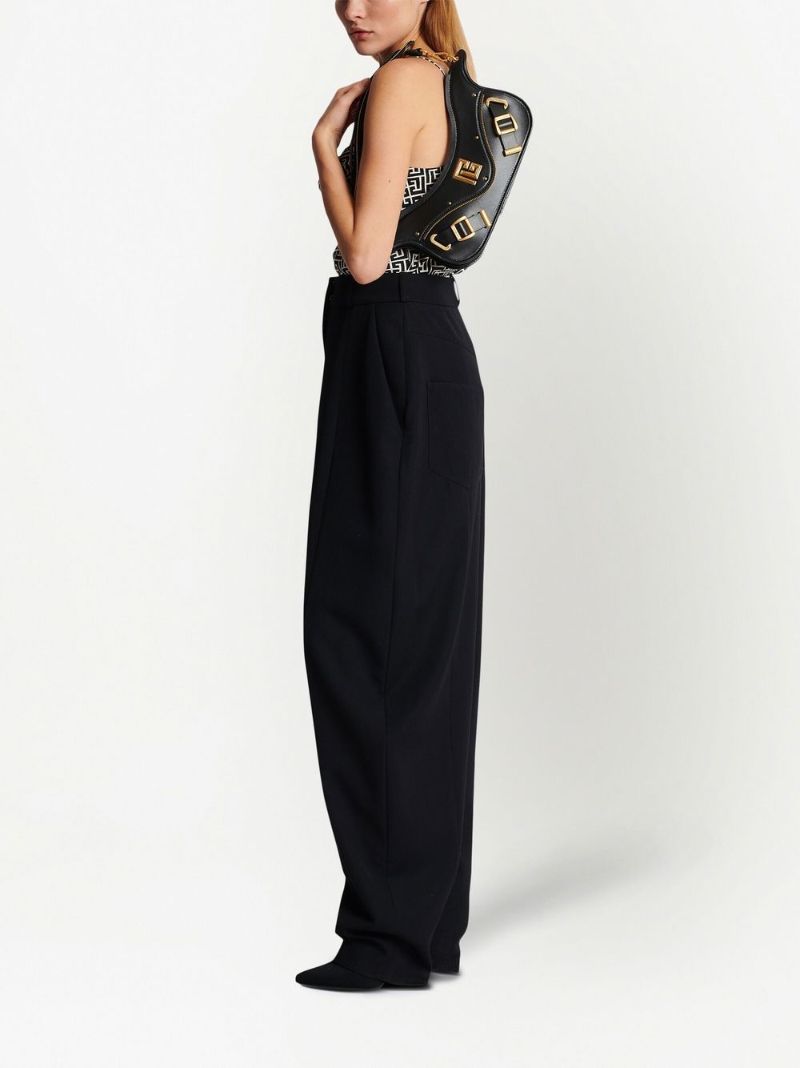 Black Blaze Leather Shoulder Bag