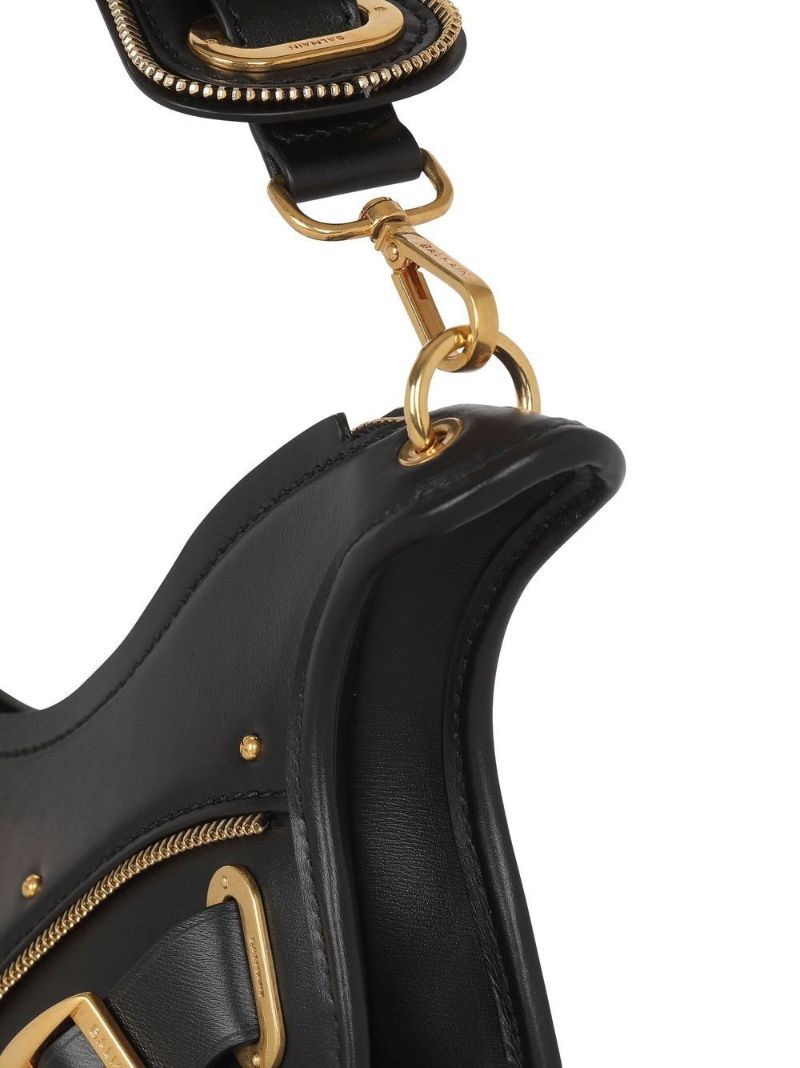 Black Blaze Leather Shoulder Bag