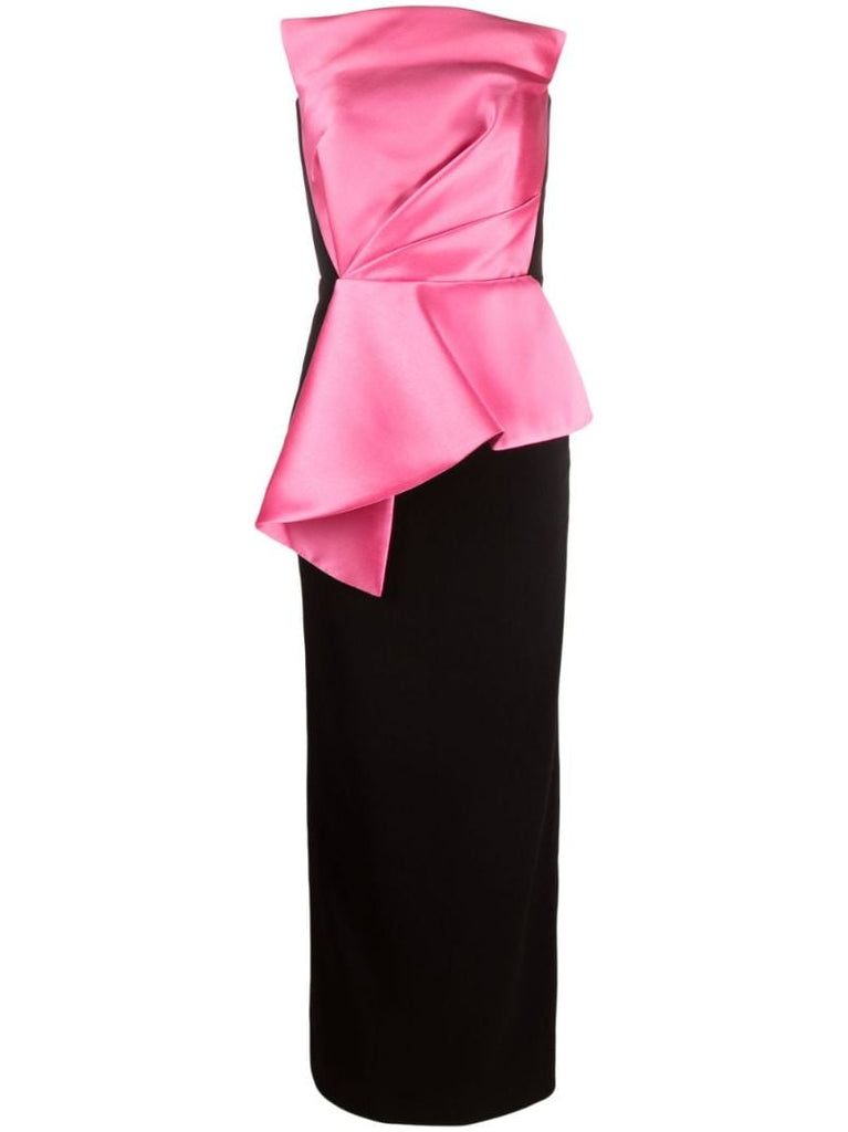 Pink Zuri Strapless Maxi Dress