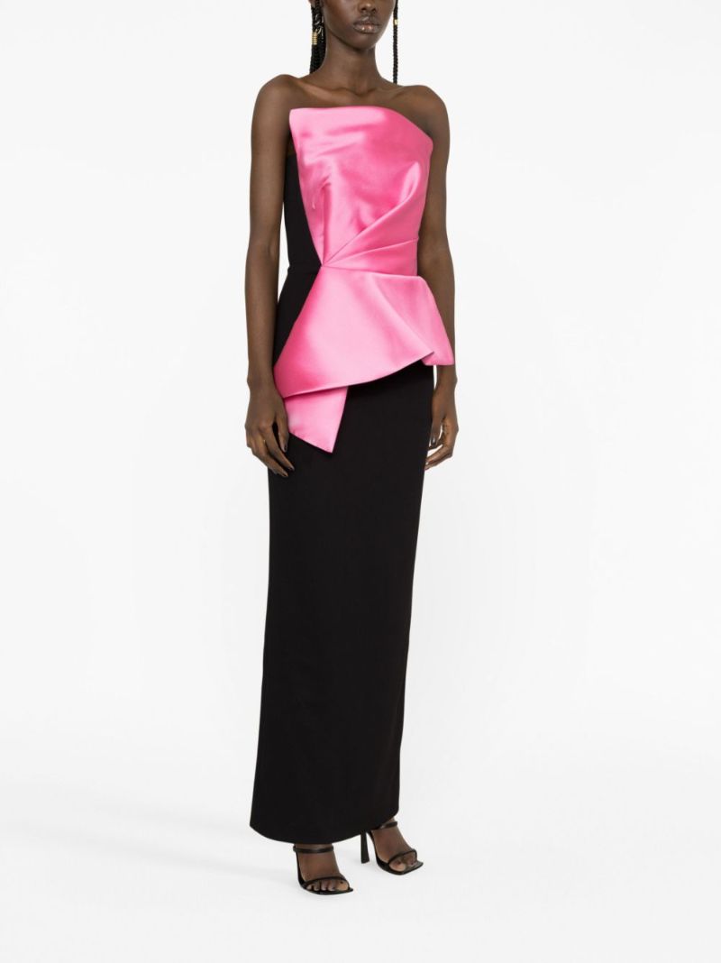 Pink Zuri Strapless Maxi Dress