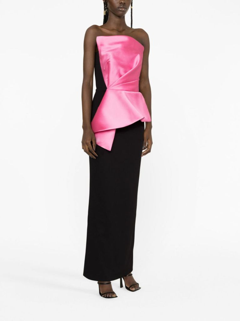 Pink Zuri Strapless Maxi Dress