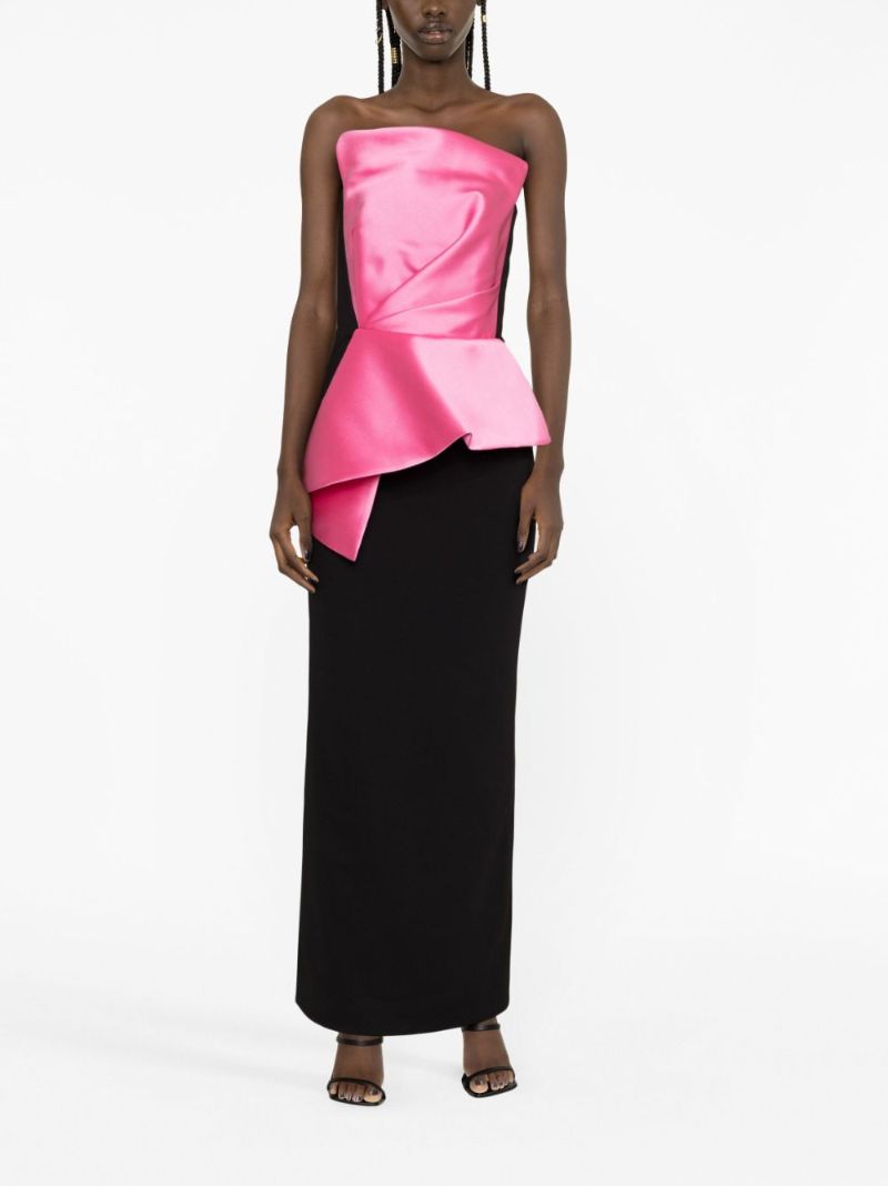 Pink Zuri Strapless Maxi Dress